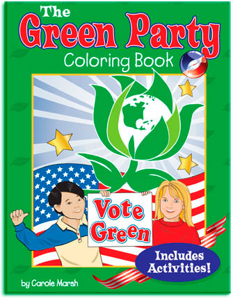 Green Party Coloring Book